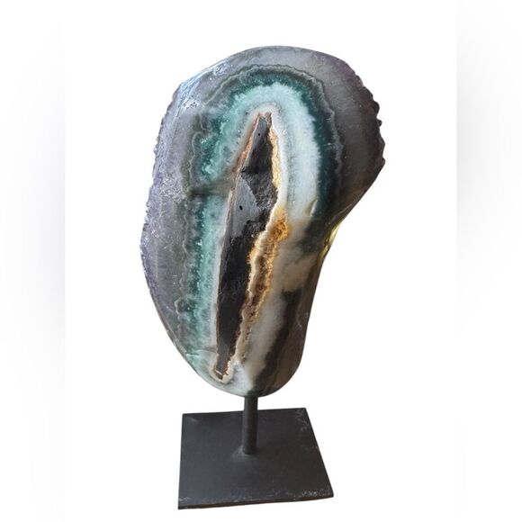 New Amethyst Geode on Stand - Picture 2 of 6